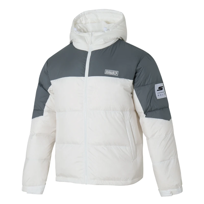 

Skechers down Jacket Men's and Women's Warm Couple down Jacket Loose Fashionable Windproof Stand Collar Sportswear P425U091-0019