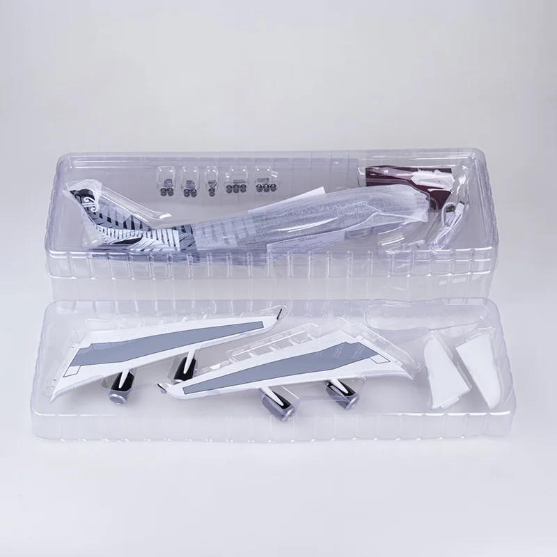 Nowy 47cm 1:85 Scale Airbus A380 Newzealand Aircraft Airlines Model W Light And Wheel Diecast Resin Plane Toy Collection Display