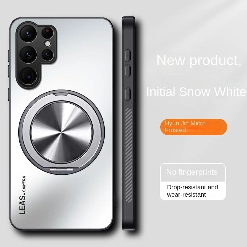 Etui do Samsung Galaxy S25 Ultra S24 FE S23 S22 s21 Ultra S10 Plus S10e AG Matte Ring Magnetic Back Cover Shockproof Bumper