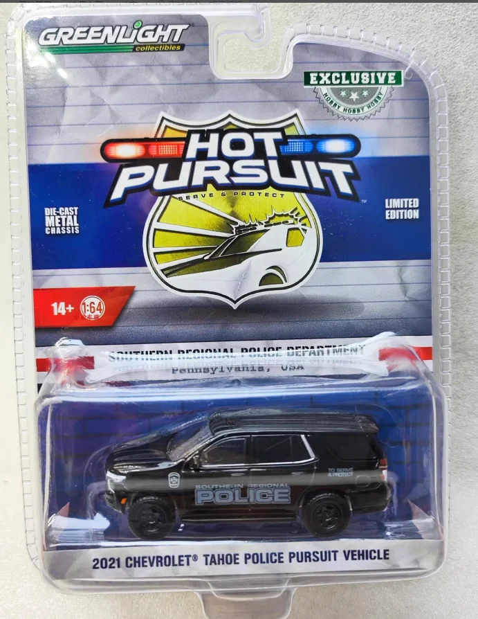 All 1:64  Series 2021 CHEVROLET TAHOE  Z71 , POLICE PURSUIT VEHICLE  Diecast Metal Alloy Model Car Toys For  Gift Collection