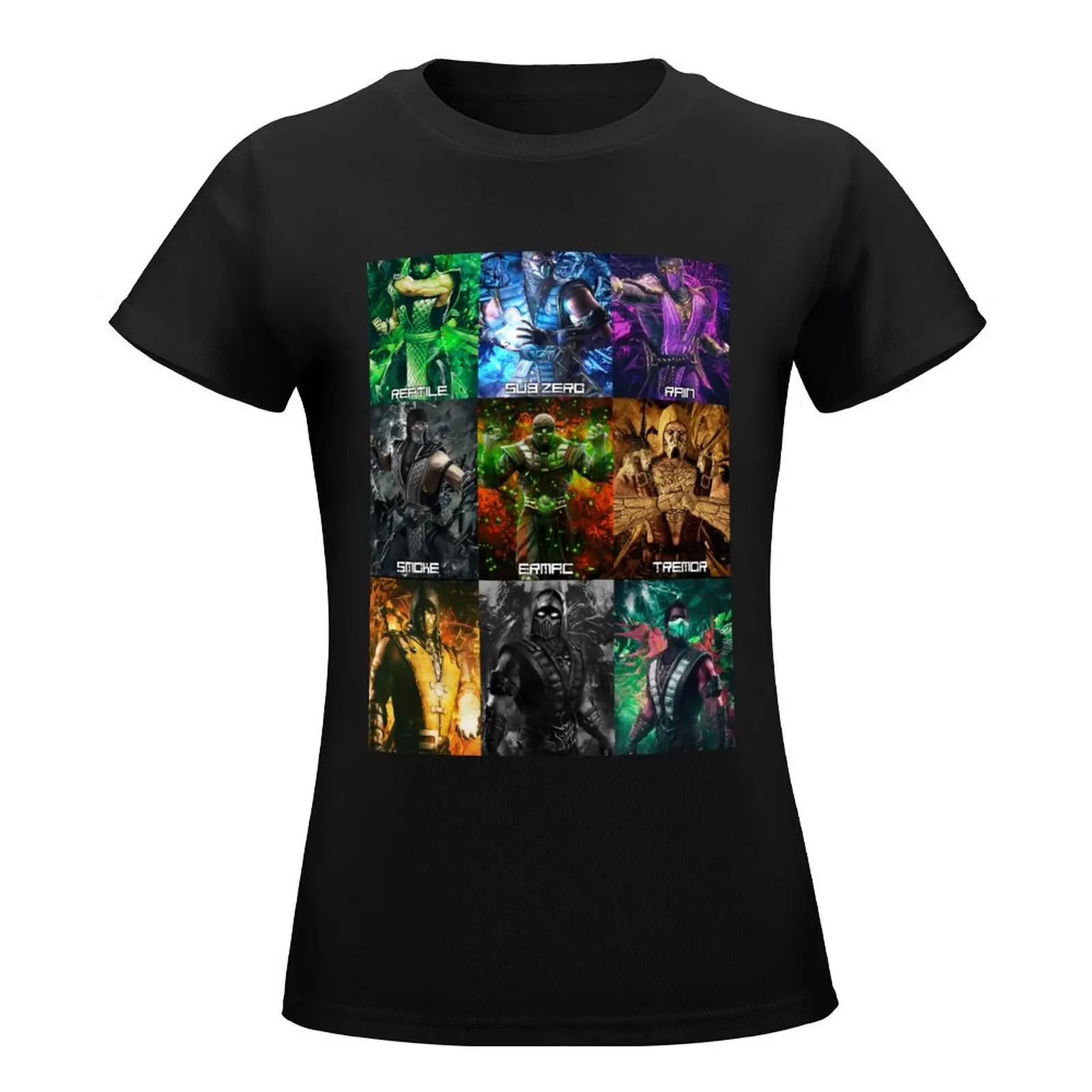 MK 9 klassic ninjas T-Shirt Short sleeve tee hippie clothes tees tshirts for Women