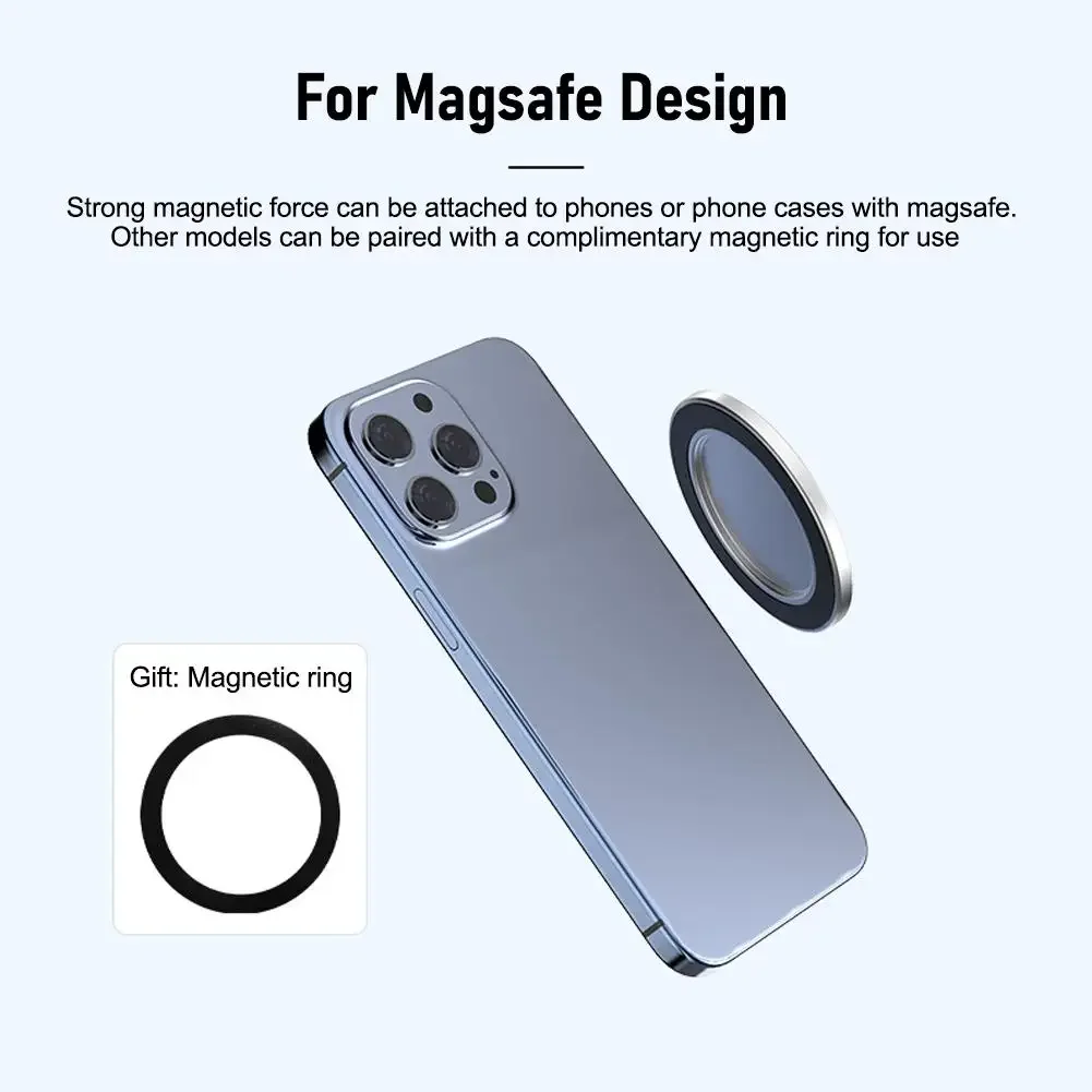 مرآة سيلفي مغناطيسية للكاميرا الخلفية مرآة محدبة للهاتف النحيف لهاتف Magsafe IPhone 15 14 13 Max Plus لمدونات سيلفي