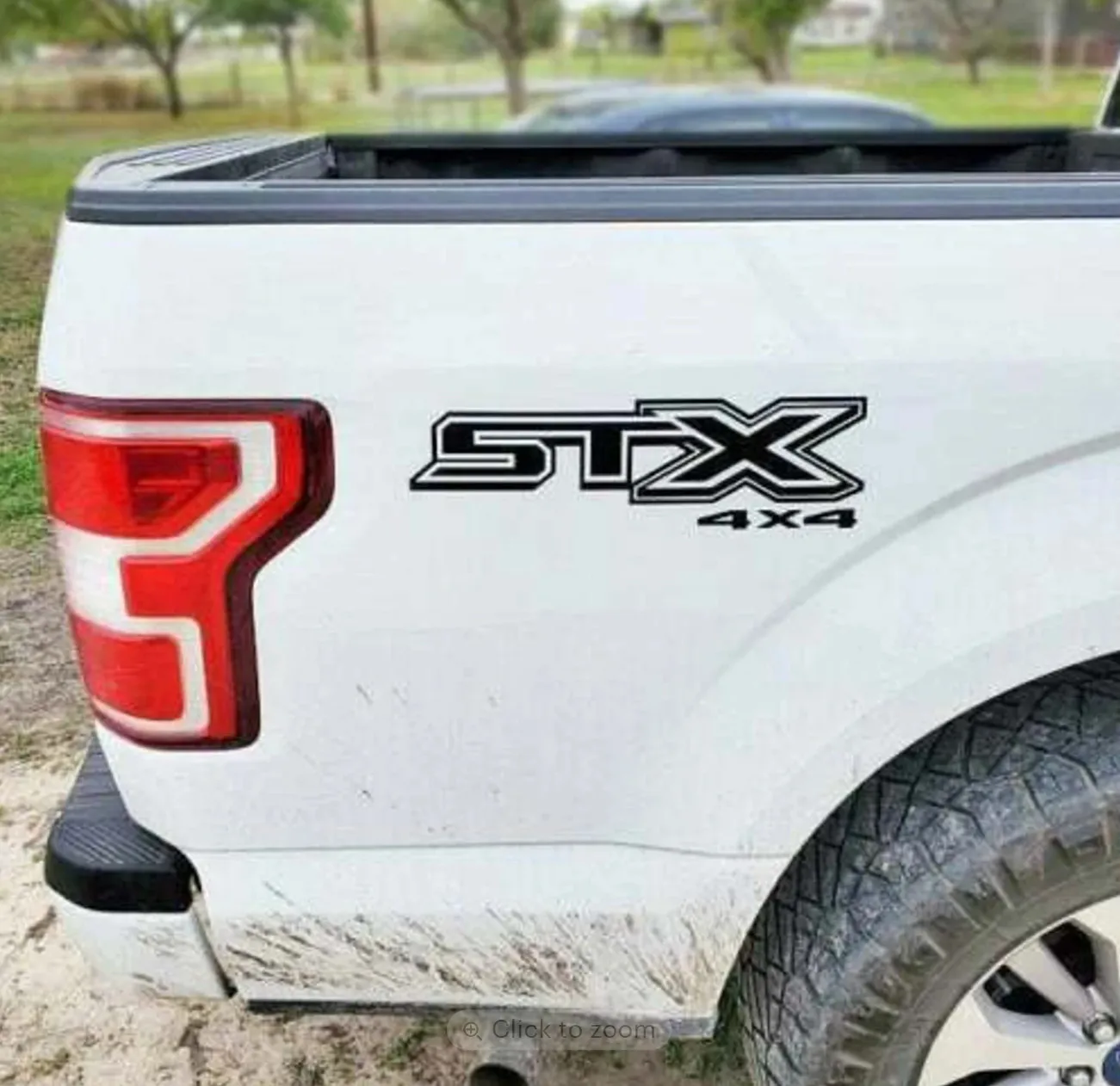 

ONO STICKER 16 in x 4.7 in Each Set of 2 STX 4x4 Die-cut Truck Decal Sticker Reflective Vinyl Kit Fits Ford F150 (2015-2024)