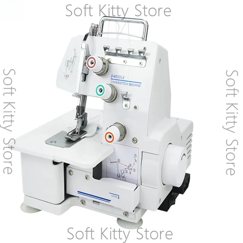Household desktop four-thread three-thread two-thread hemming machine, multi-functional electric overlock sewing machine