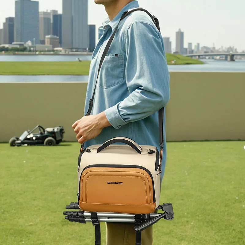 New 2025 Men's and Women's Single Shoulder SLR Camera Bag Universal Waterproof Crossbody Receiving Bag Photography Bag 2025