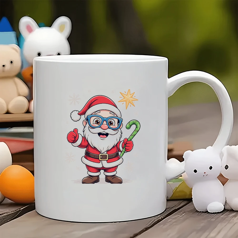 

11oz Santa Claus cartoon mug + Santa Claus cup + kids cup + family office coffee mug Christmas gift set
