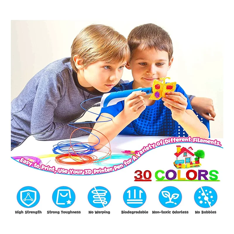 

3D Printing Pen PCL Filament Refills 1.75Mm, Pack Of 30 Random Color, 3D Printer Pen Filament Refills jasmine