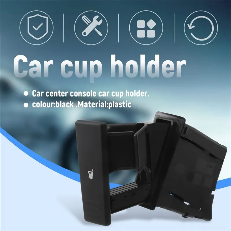 Car Center Console Cup Holder Card Slot For-Polo 9N 2002 2003 2004 2005 2006 2007 2008 2009 2010 6Q0 858 602 view 5