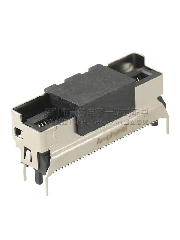 5PCS/ G97V22332HR imported vertical patch MCIO PCIE5.0-74P female optical fiber tailstock connector