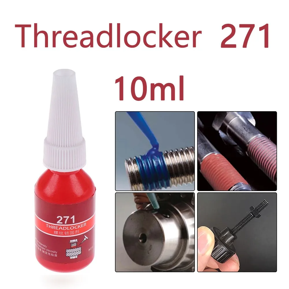 10ml High Strength Threadlocker Metal Sealing Anaerobic Glue Adhesive 271 Locktight Thread Locker Heavy Duty Gap Sealants