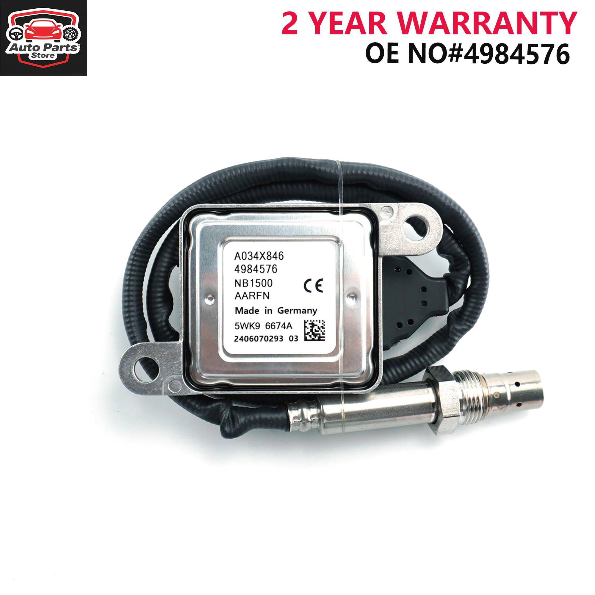 

Fits for Cummins NOx Sensor OE 4984576 New Nitrogen Oxides Sensor 5WK96674A 5WK9 6674A