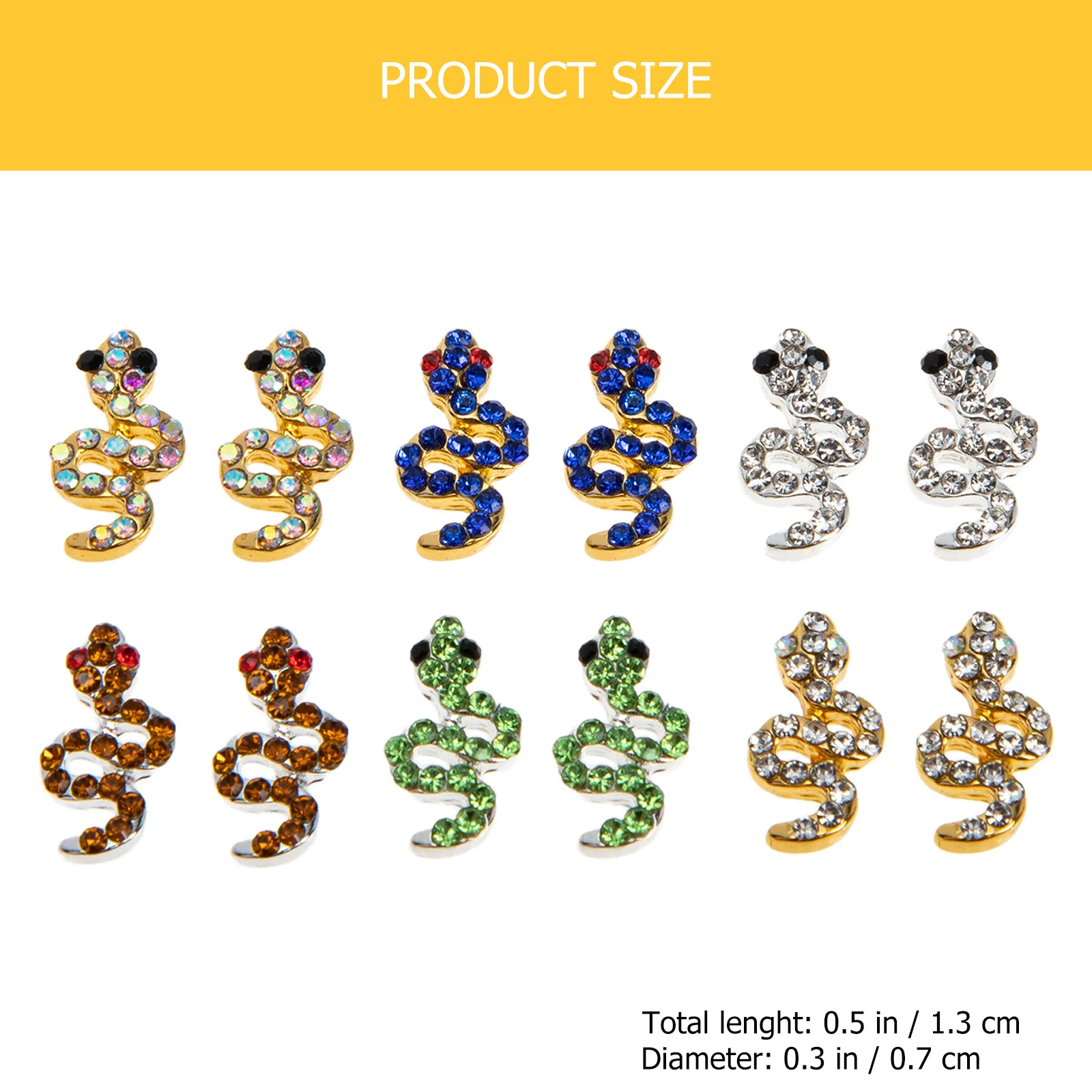 

12Pcs 3D Nail Rhinestones Gems Easy to Use Professional Salon Quality DIY Art Supplies Nail Rhinestones Manicure Decor