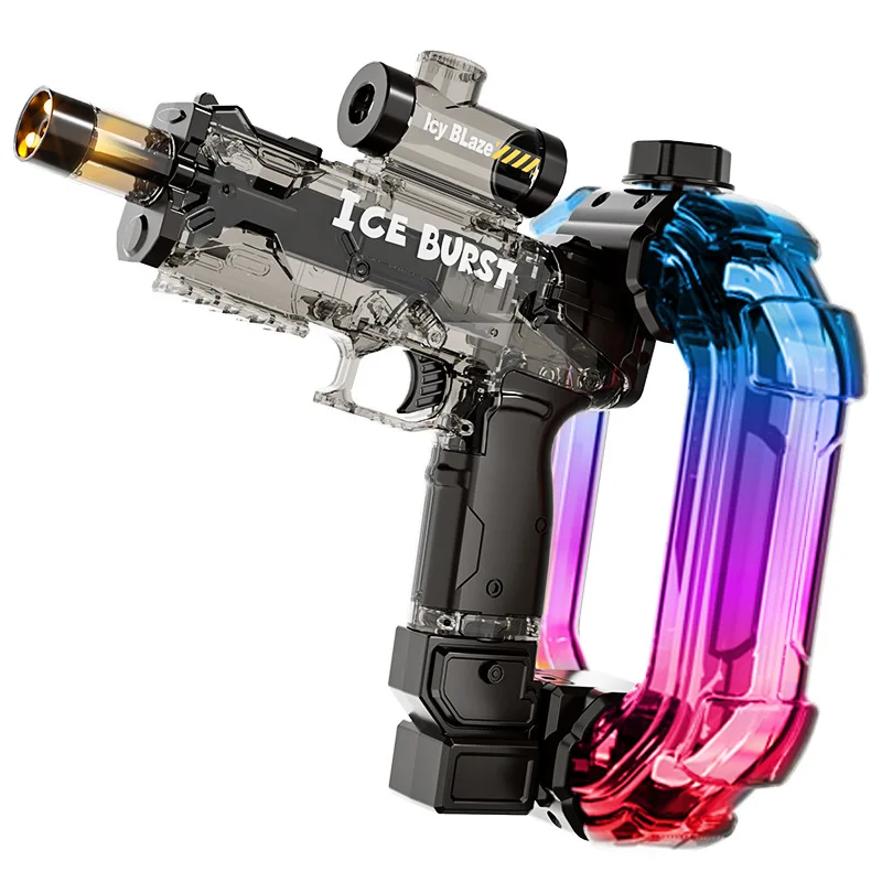 

Automatic Water Gun with Surrounding Colored Lights Electric Water Pistol Spray Blaster Outdoor Pool Beach Toys for Kid Boys
