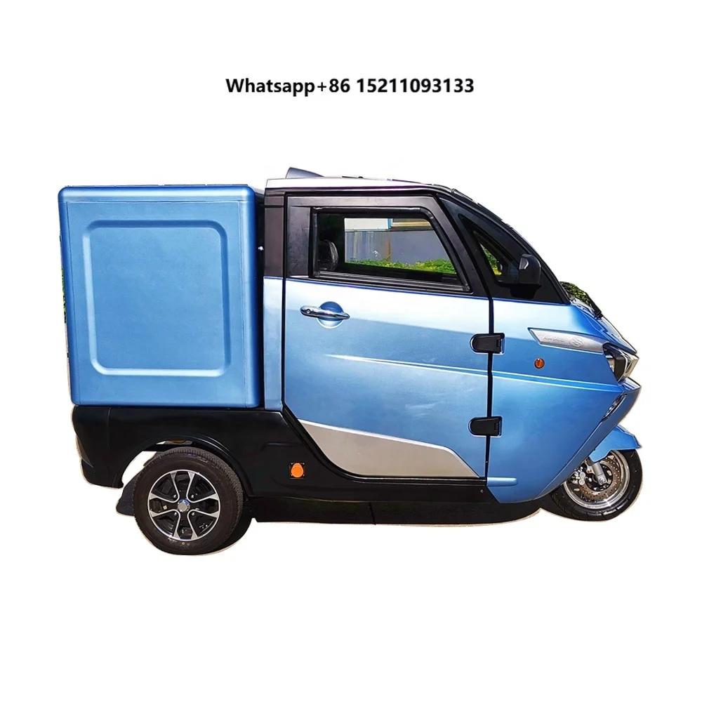 EEC 2025 Three Wrist Bandgo Electric LCD Display 60V ABS Electric Tricycles 3 Wheel Electric Cargo Bike Closed 1000W