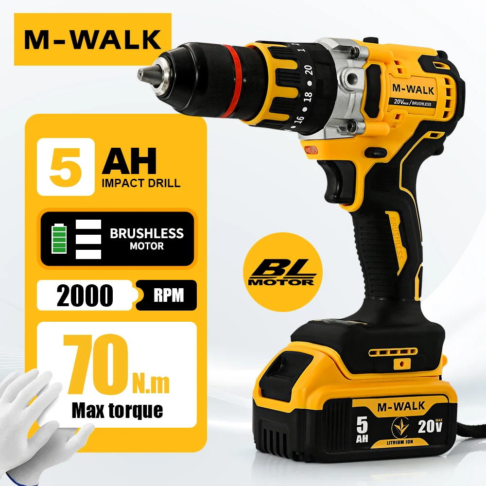 m-walk-perceuse-a-percussion-electrique-sans-balais-13-mm-visseuse-sans-fil-perceuse-a-main-rechargeable-outils-electriques-pour-batterie-dewalt-20v