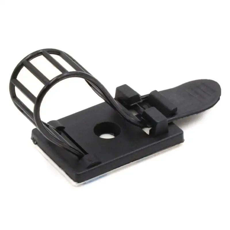

652F 100Pcs Nylon Cable Strap Ties Wire Clamps Adjustable Adhesive Cable Ties Cable Clip Wire Strap Cord Clamp