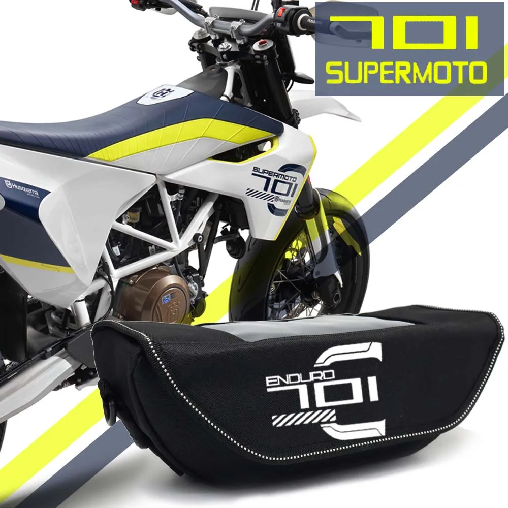 

For Husqvarna 701 SUPERMOTO & ENDURO Motorcycle Waterproof And Dustproof Handlebar Storage Bag