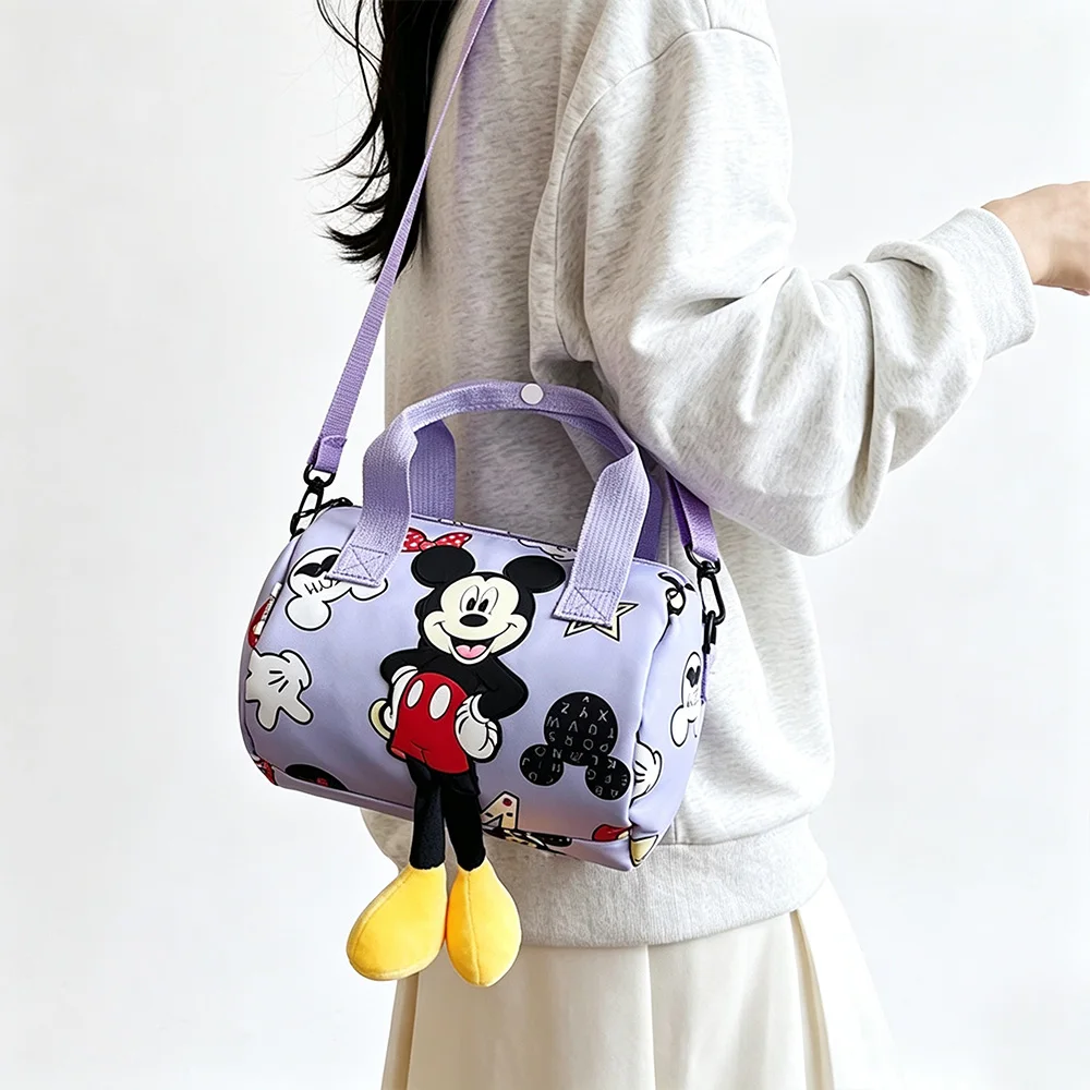 Damen-Handtasche aus Canvas mit großem Fassungsvermögen, modische Umhängetasche mit Cartoon-Design, Einkaufstasche – Detail 19