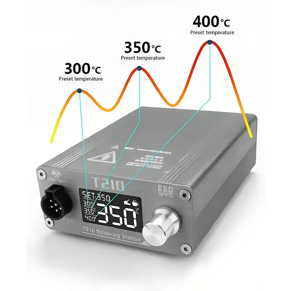 OSS T210 Smart welding Station Digital Welding Equipment welding Machine for Electronic Mobile Phone PCB Repair Tools C210 Tip