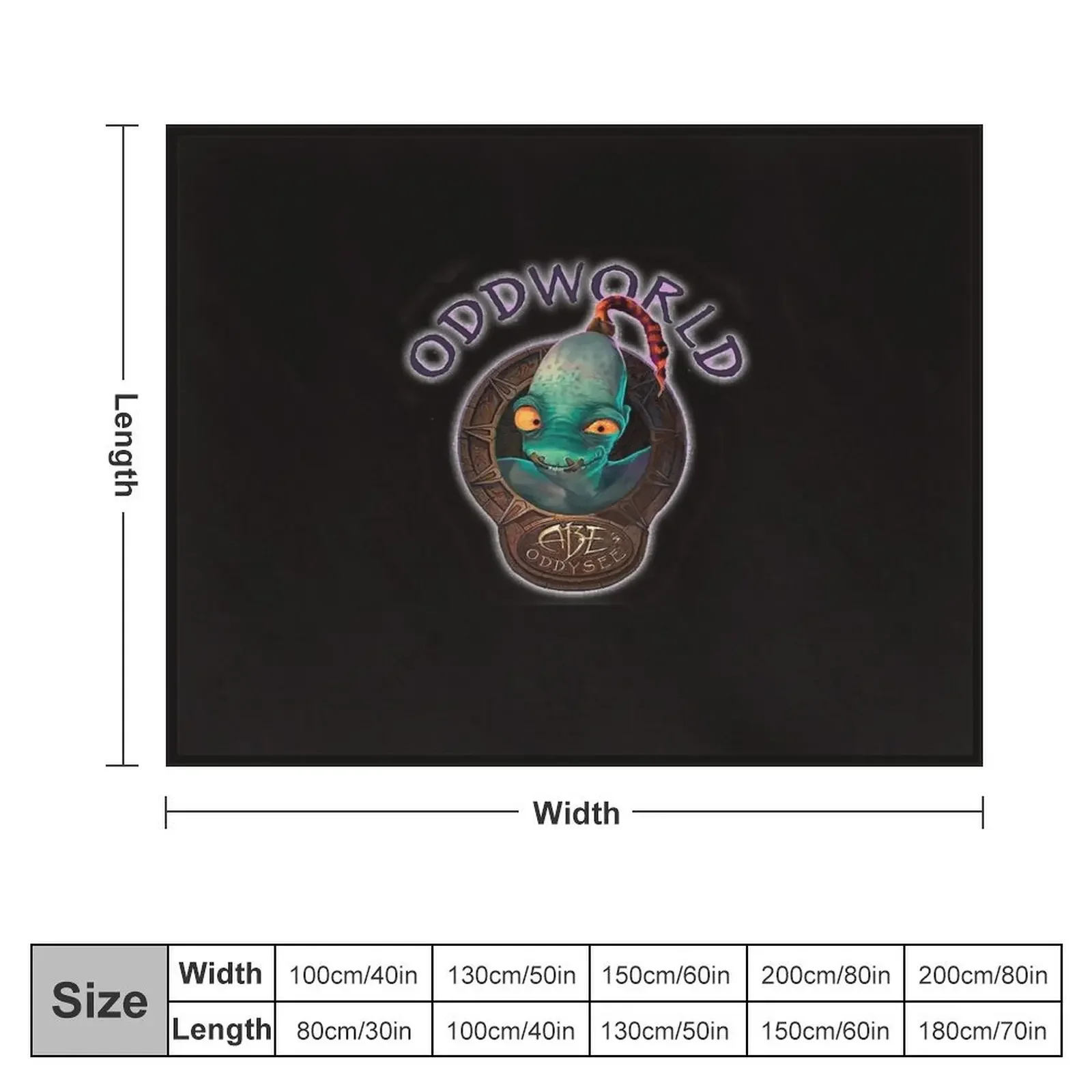 Abe's Oddworld Throw Blanket Soft Thermals For Travel Decoratives Bed Blankets