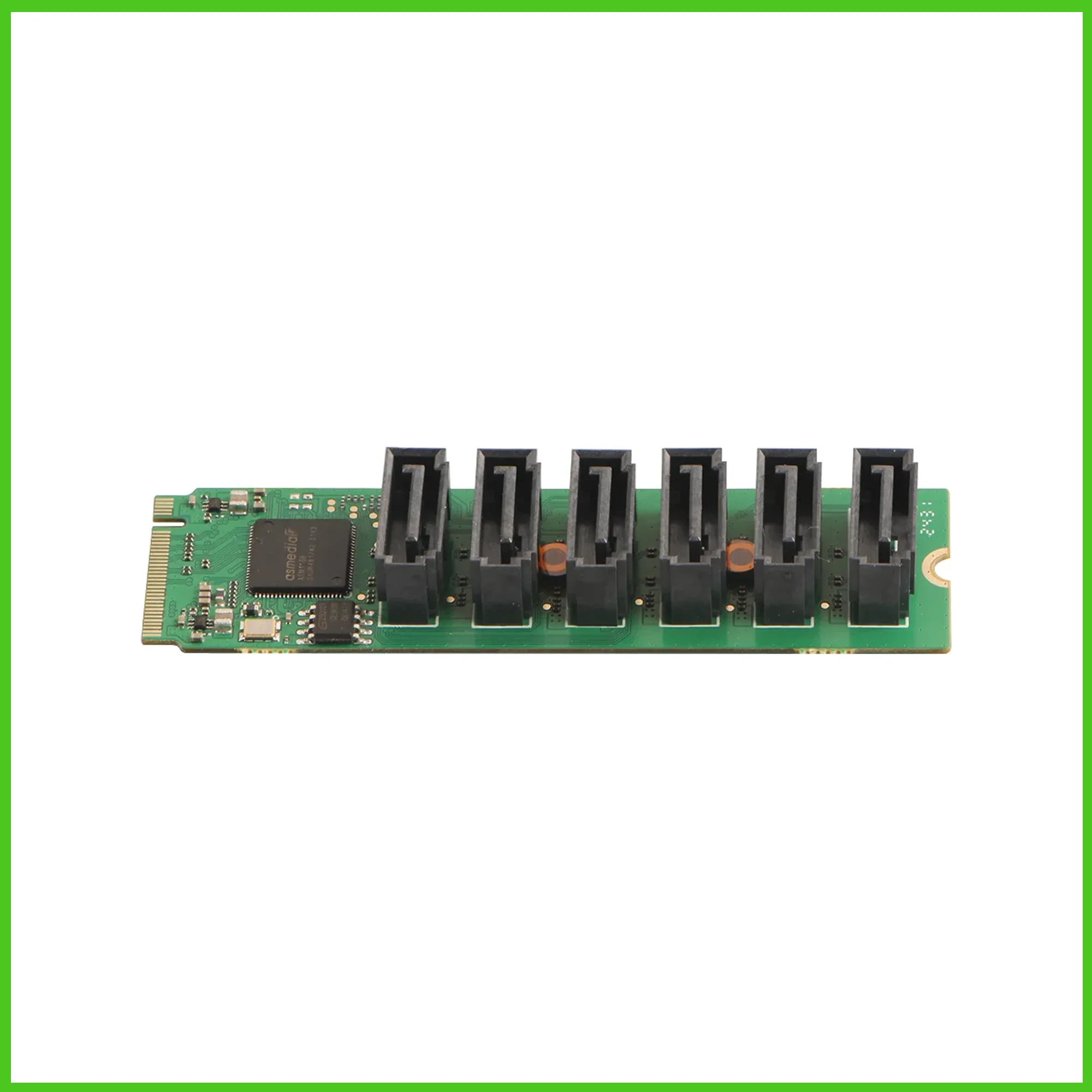 Adaptador Radxa M.2 a 6x SATA, 6 puertos SATA Gen3 (6 Gbps), interfaz de llave M.2 M