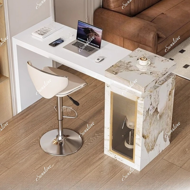 

Simple and modern small apartment living room partition wine cabinet bar table integrated wall table