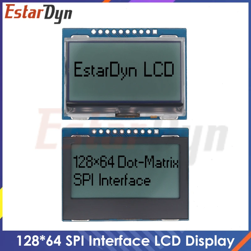 12864 SPI LCD Module 128X64 SPI ST7567A COG Graphic Display Screen Board LCM Panel 128x64 Dot Matrix Screen for Arduino