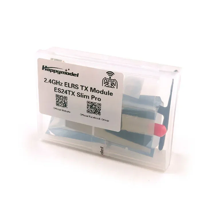 

HappyModel ES24TX Slim Pro 2.4G 1000mW ExpressLRS ELR TX Module RGB LED Cooling Fan for FRSKY X-Lite X9 Lite TBS Tango2 Pro