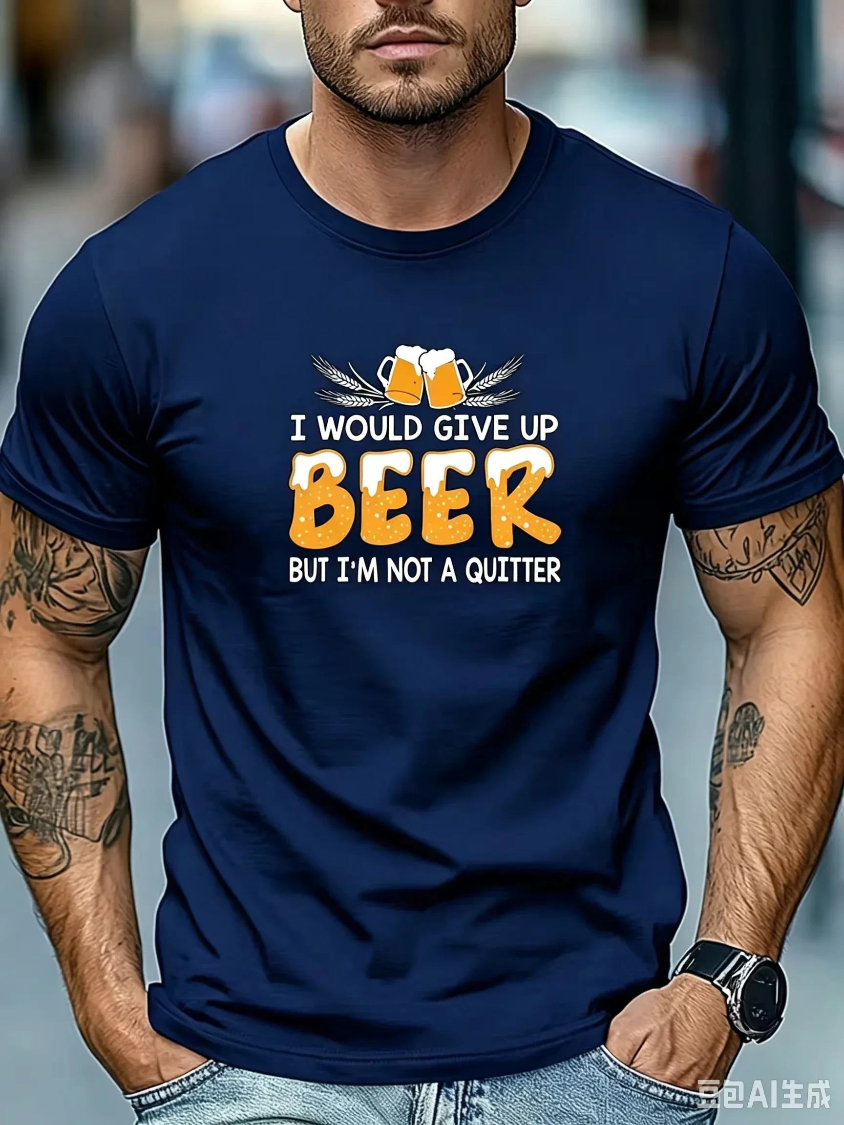 Funny Party Drinking Beer Graphic Tee Casual Birthday Celebration Gift For Beer Lovers Bar Pub Celebration Tops Retro Party Tees