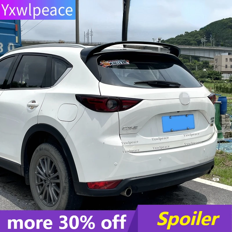 

For Mazda CX-5 CX5 2017 2018 2019 Spoiler ABS Plastic Unpainted Color Rear Roof Spoiler Trunk Wing Car Accessories