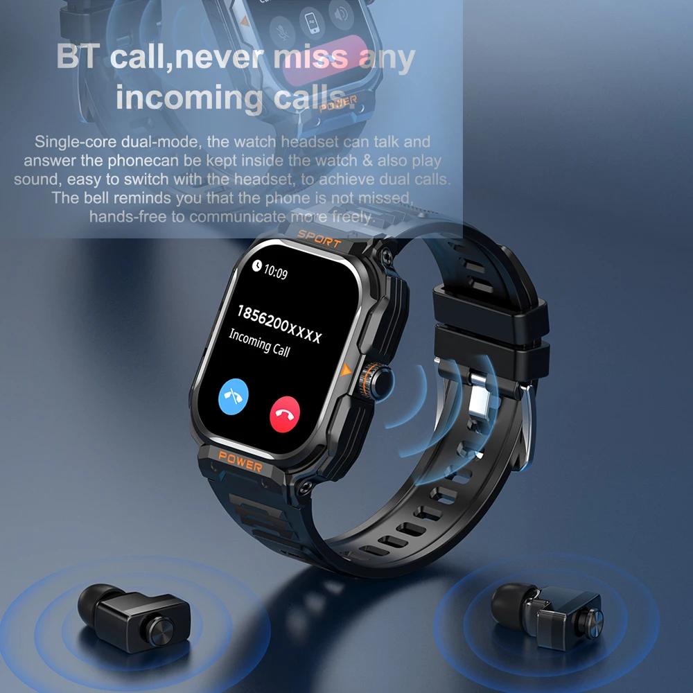 2024 nuovi affari di lusso orologi intelligenti da uomo NFC BT Call Fitness frequenza cardiaca impermeabile sport da polso Smartwatch intelligente