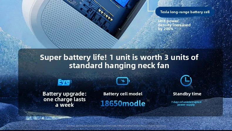 Sports Neck Hanging Cooling Small Fan Portable Neck Hanging Digital Display Strong Wind Silent Bladeless Charging Small Fan