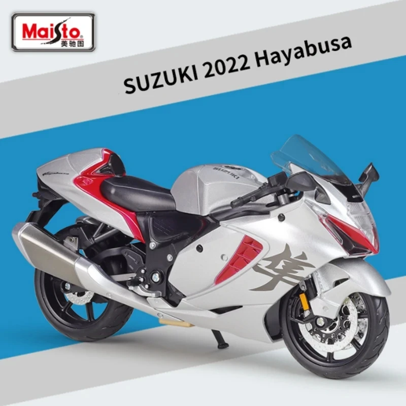 Maisto 1:12 SUZUKI 2022 Hayabusa Alloy Racing Motorcycle Model Diecasts Metal Street Sports Motorcycle Model Gifts Toys Boys