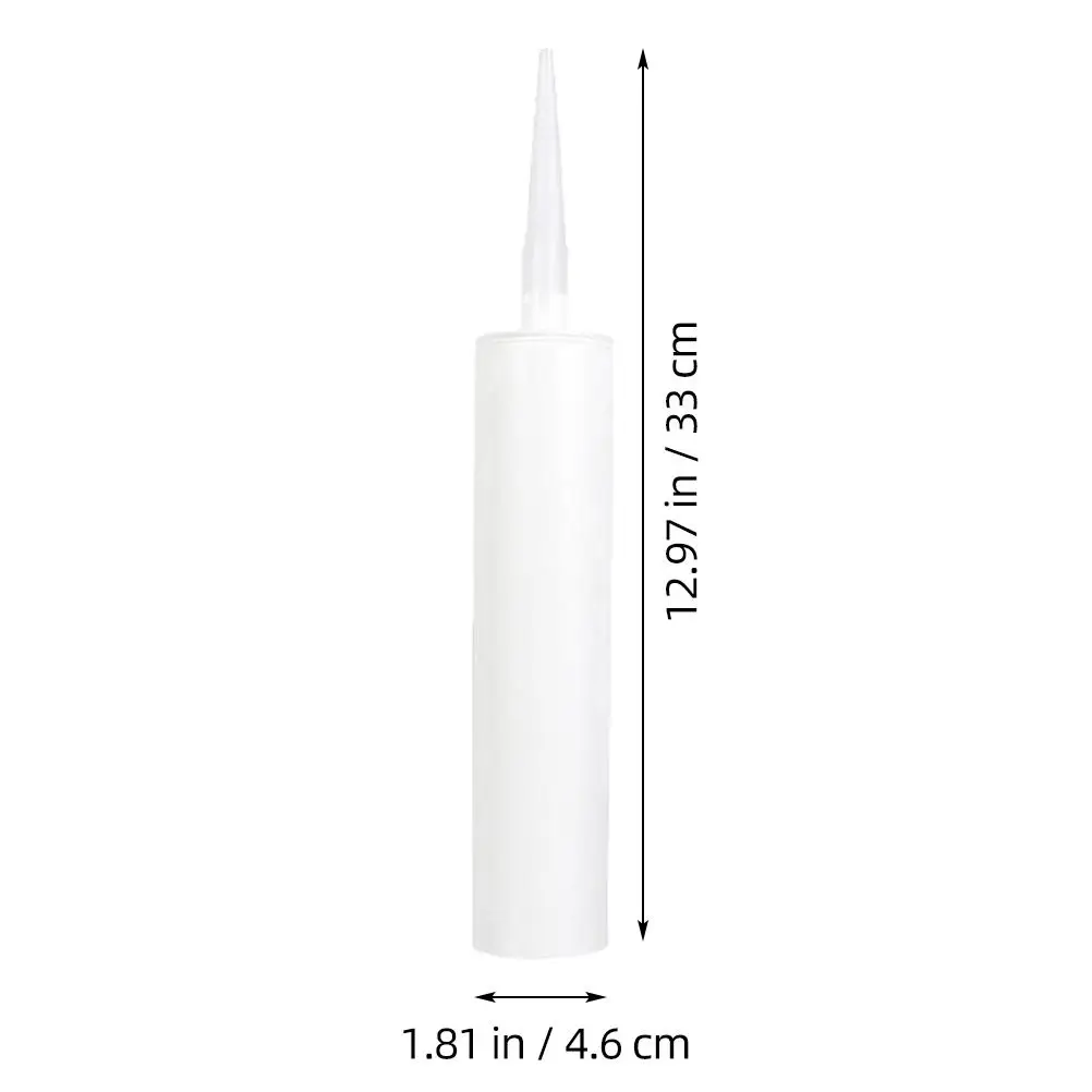 Tubos de calafateo vacíos reutilizables, botellas dispensadoras de pegamento de vidrio, contenedores selladores de calafateo, adhesivo de látex para lechada de azulejos epoxi, 9 Uds.