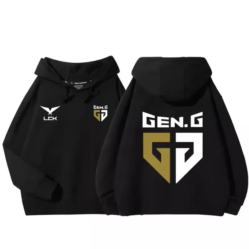 GEN.G Team Game Uniforms for the World Finals Baseball Uniform Jacket Game LOL World Game Competition Players Hoodies