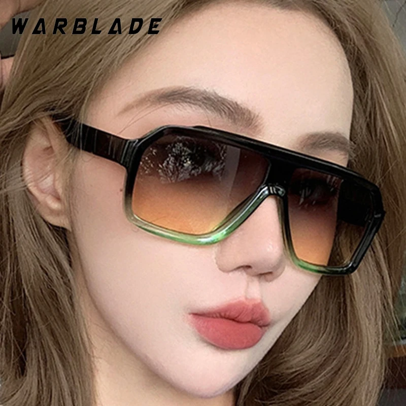 

Vintage Oversized Square Frame Women's Sunglasses Luxury Brand Personality Men Sunglass Outdoor Drive Female Shade Eyewear UV400