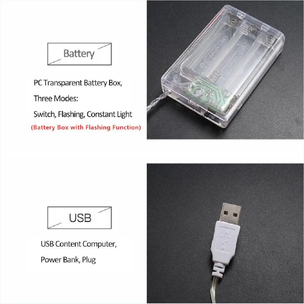 クリスタルボールの妖精,3m,6m,11m,USB充電,防水,屋外,クリスマス,電池式