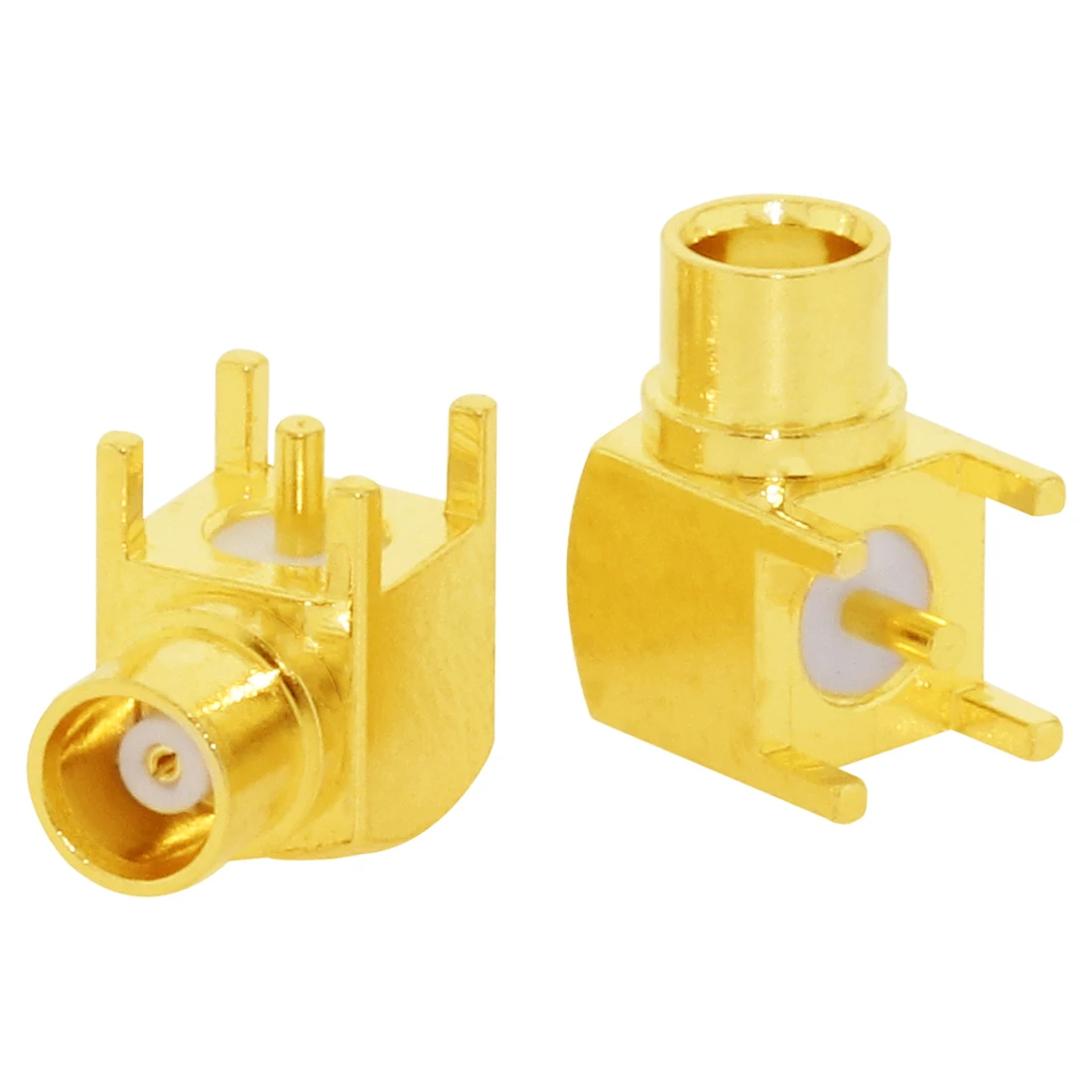 1pc  MCX Female Jack RF Coax Connector PCB Mount Right Angle Goldplated  NEW Wholesale