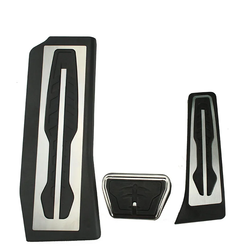 

Car Accessories for BMW 5 Series G30 2017 2018 AT Accelerator Brake Foot Rest Pedal Pads, Gas Fuel Refit Stickers
