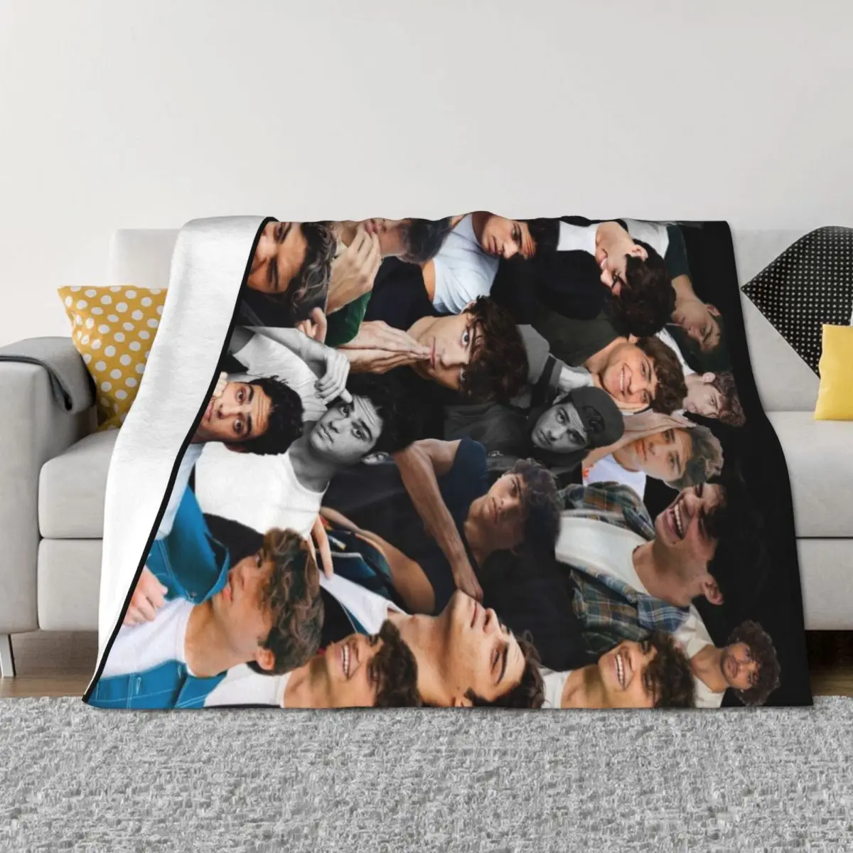 

Noah Centineo Editing Throw Blanket Blankets Sofas Of Decoration Polar Blankets For Bed Travel Blankets