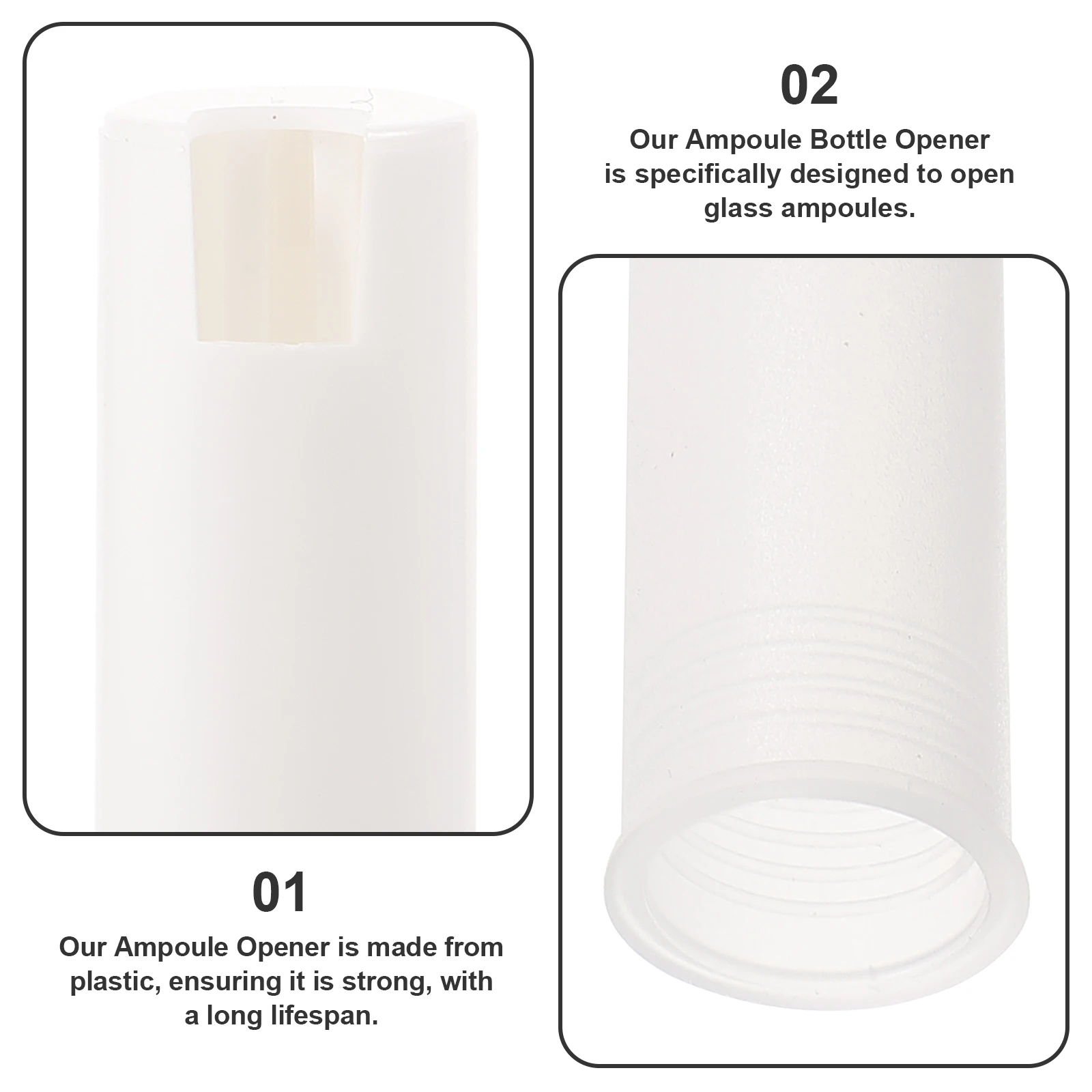 

1Set Professional Ampoule Bottle Opener Lightweight Diverter for Doctors Ergonomic Vial Breaker Small Ampule Cutting Device