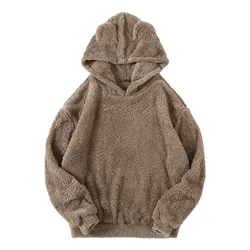 2023 Autumn New Men Vintage Heavy Fleece Cotton Hoodies Men's Trendy Ins Street Fashion Old Hoodie Oversize Hooded Sweatshirts