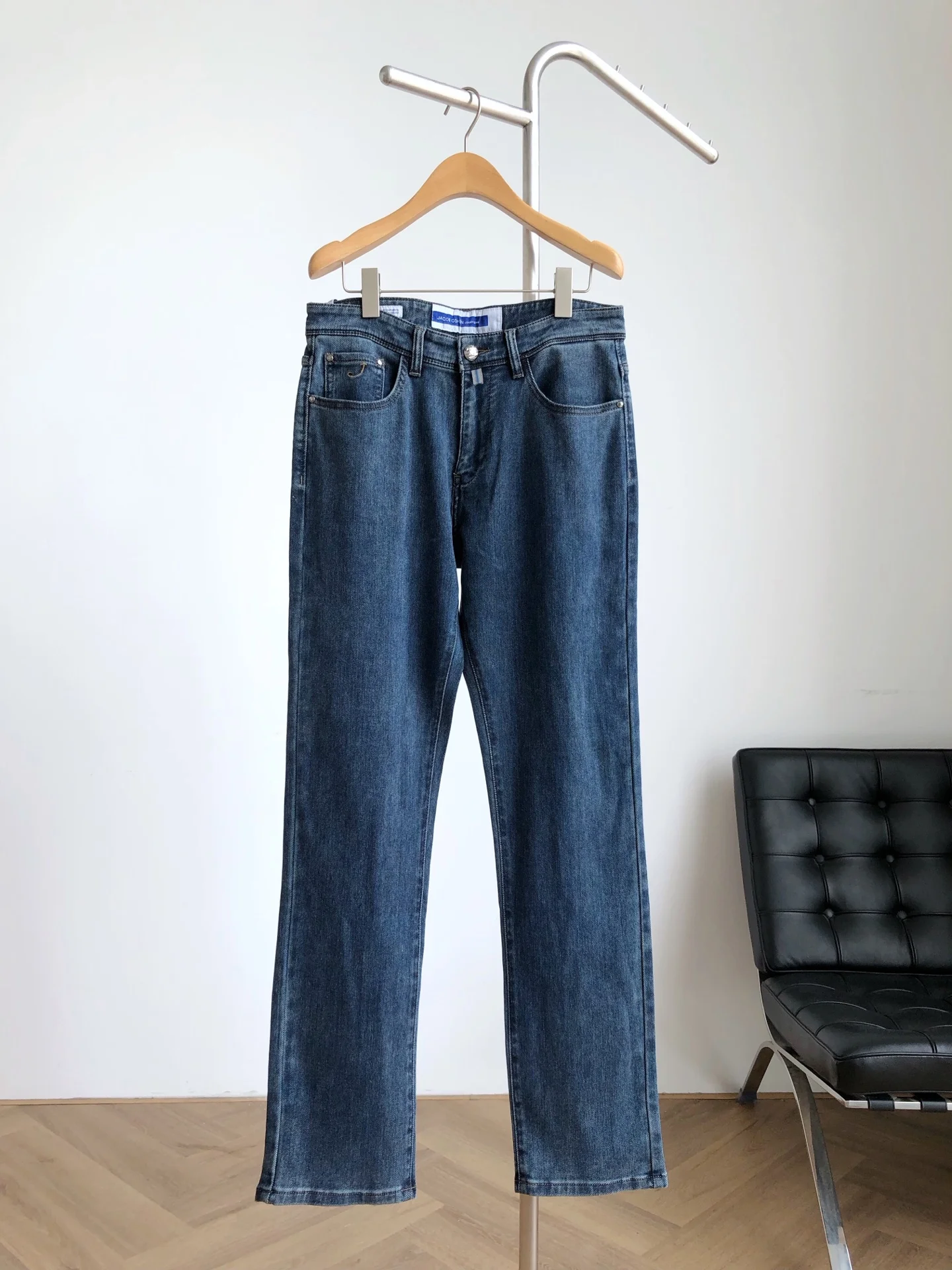 

Мужские джинсы BLLIYOSS 2025 F/W, новые удобные повседневные эластичные высококачественные прямые длинные брюки, кожаная этикетка, большой размер 31-38