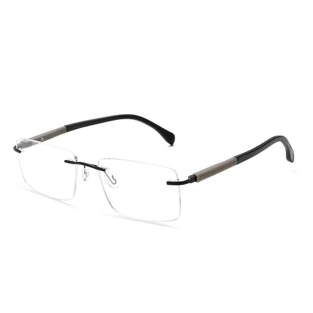 

Elegant Lightweight Rimless Eyeglasses Frames for Men Business Eyewear Myopic Hyperopia Optics Prescription Glasses Holder 2043