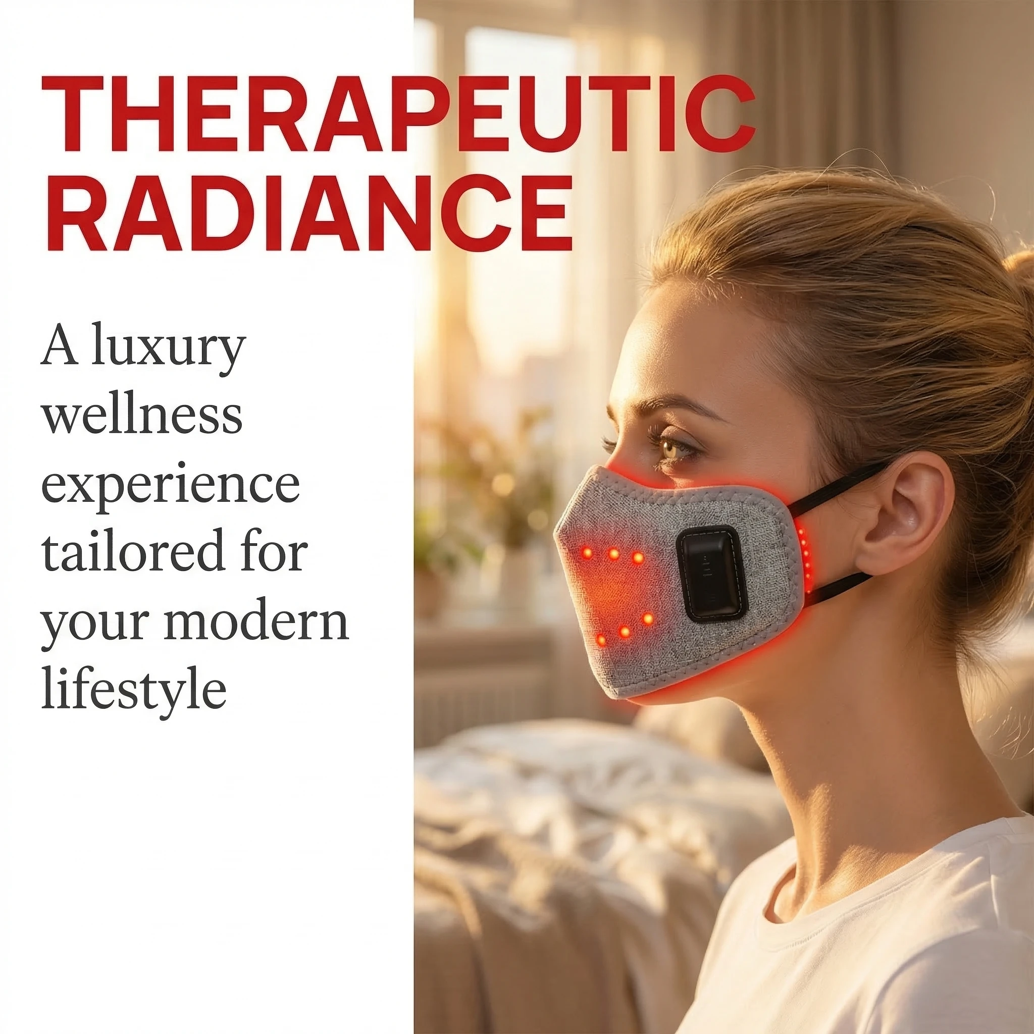 

Красный свет с подогревом для носа, зимняя грелка, компресс, грелка для душного носа/аллергического ринита, 3, настройки температуры, таймер