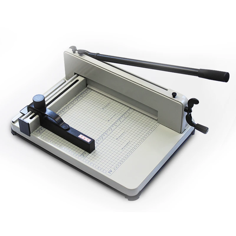 آلة قطع الورق A4 YG 858-A4 مقصلة صناعية شديدة التحمل 200 ورقة قطع الورق العادي آلة قطع البطاقات A4