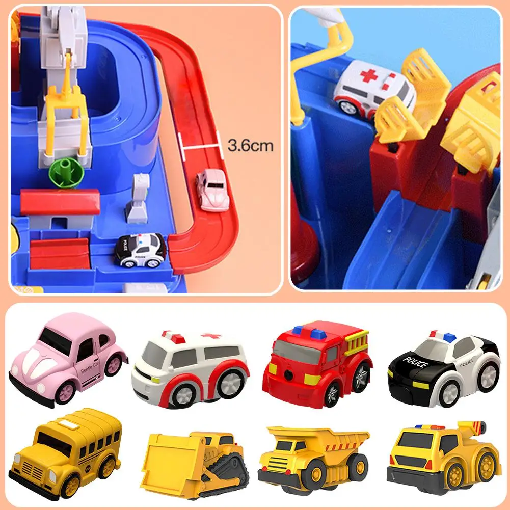 

Mini Police Car Toy for Track Playset | Plastic Mini Vehicle | Compact 3x5cm Size | Ideal for Kids' Imaginative Play