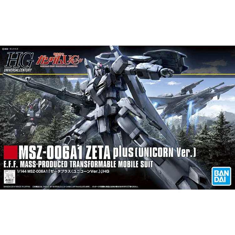 

Доступно в наличии Bandai 1/144 Hguc 182 Z Zeta Plus Plus, версия единорога, сборная модель, подарок, Mecha Warrior Garage, развивающая игрушка