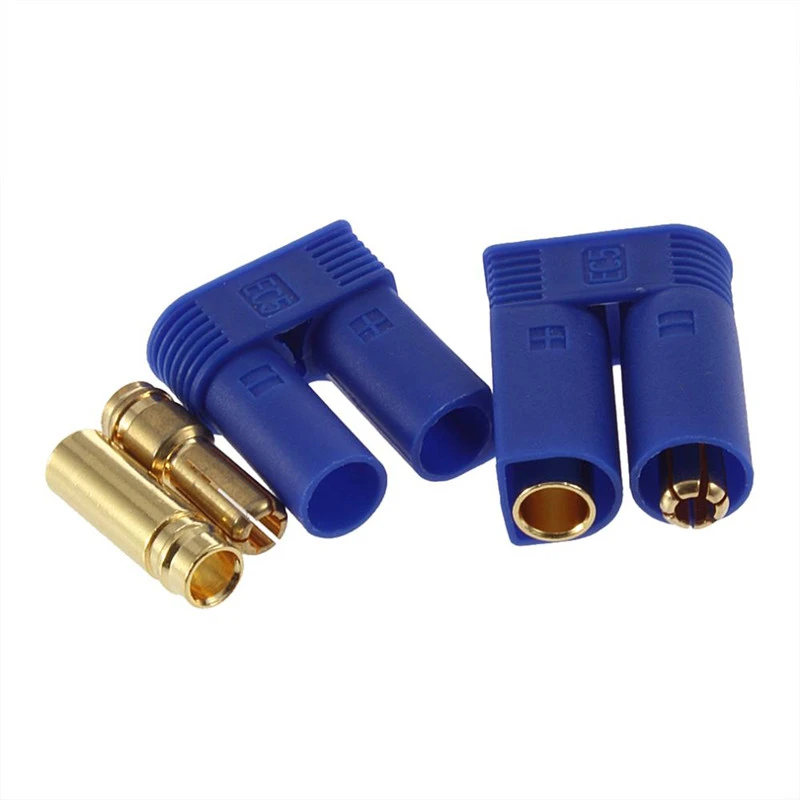 1Pair EC3 EC5 Banana Plug Bullet Connector Male Female for RC Model Airplane Helicopter Vehicle Car FPV Racing Drones DIY Parts