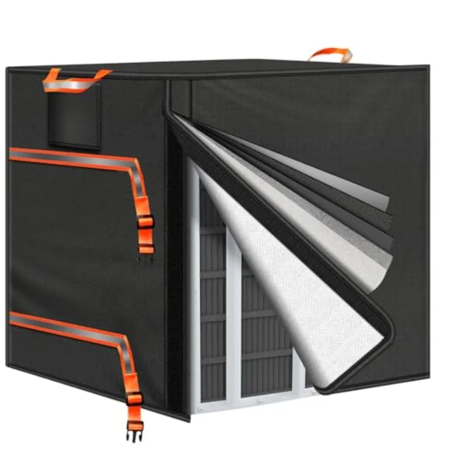 

Winter Air Conditioner Covers for Outside Units, 3mm Thickened Insulation EPE Foam for Insulation, Heavy Duty 600D Winter AC Co